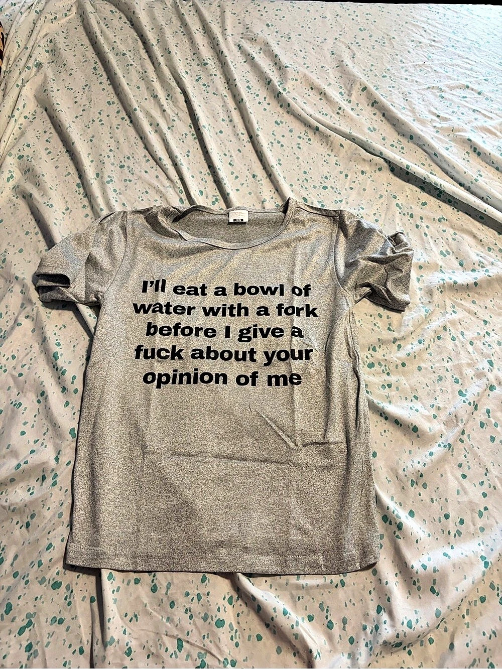 Gray Graphic Short Sleeve Tee